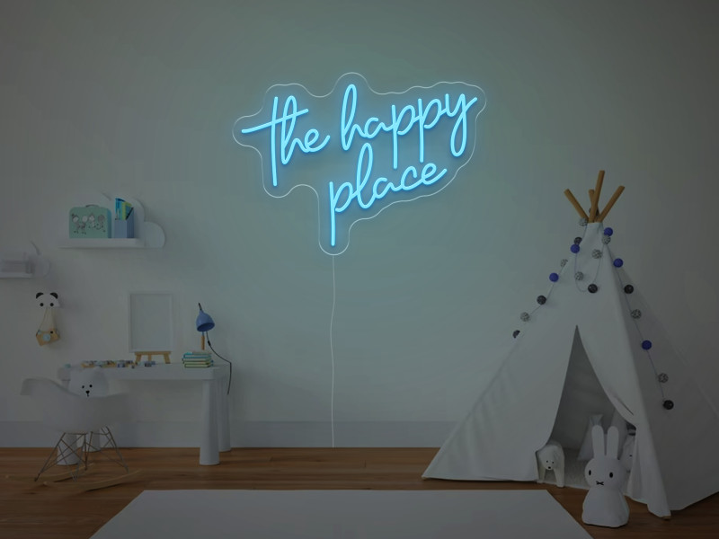 The Happy Place - Insegne al neon a LED